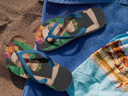 Frida Kahlo Flip Flops