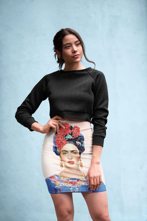 Frida Navy Pencil Skirt