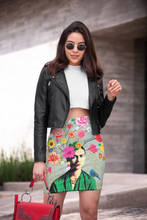 Frida Passion Pencil Skirt