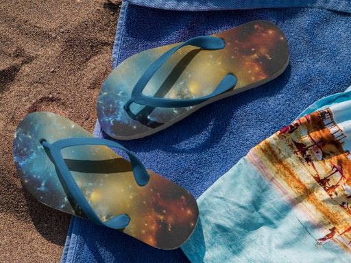 Galaxy Star Flip Flops