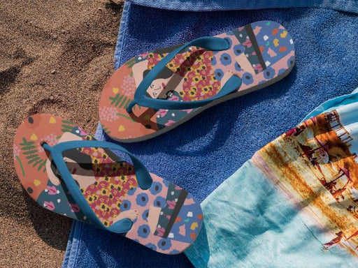 Girl In The Sofa Flip Flops
