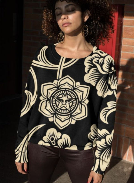 Gothic Pattern Sublimation Sweatshirt
