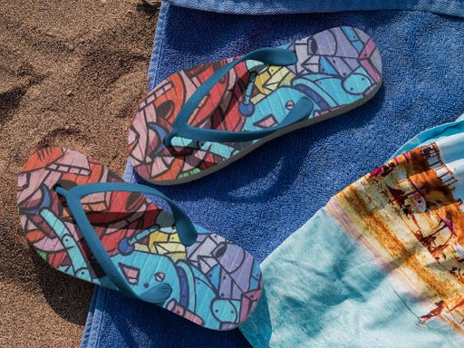 Graffiti Flip Flops
