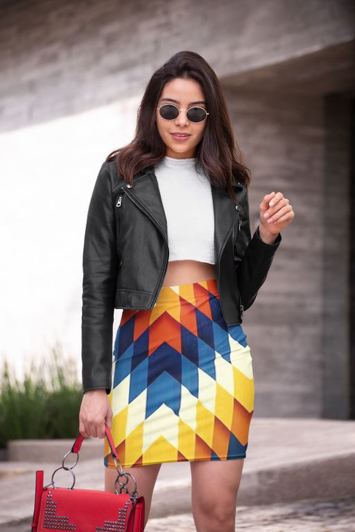 Graphic Pattern (8) Pencil Skirt