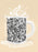 Grey Pattern Camouflage & Mosaic Style Plakat Mug