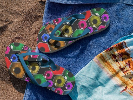 Hexopticon Flip Flops