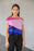 Hot Pink Morning All-Over Print Crop Tee