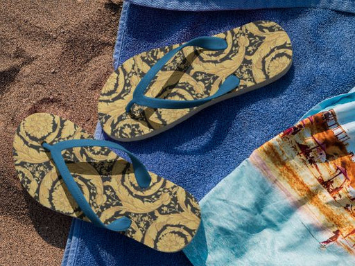 Magical Famous Pattern Flip Flops