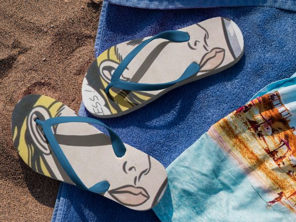 Magical Pop Art Flip Flops