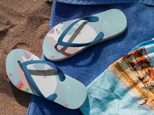Magical Unicorn Flip Flops