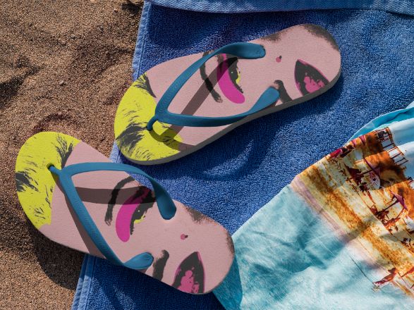 Marlyin Pop Art Flip Flops