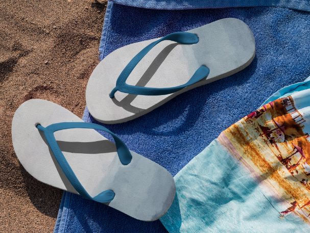 Misty Evening Flip Flops
