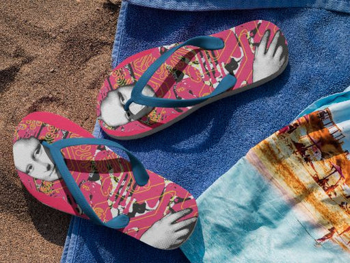 Mona Lisa Relaxing Flip Flops