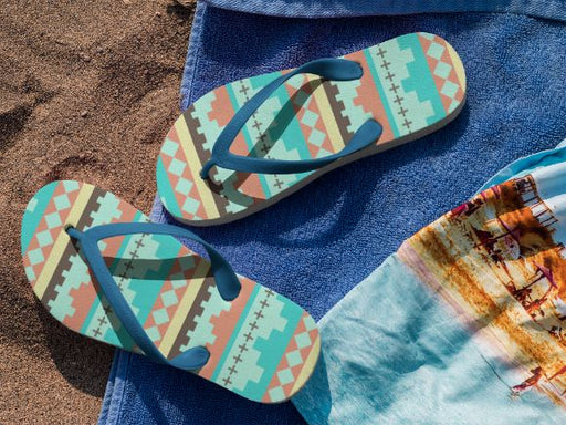 Mynenne Pattern Flip Flops