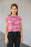 Pink Camo 2 All-Over Print Crop Tee