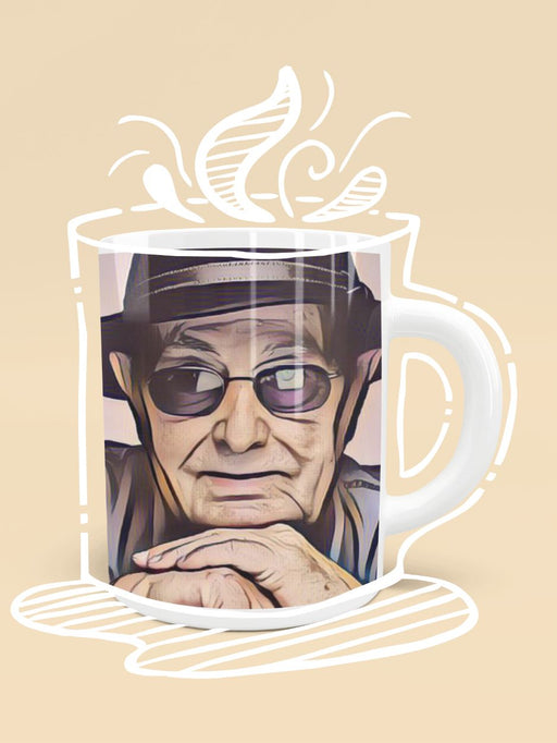Portrait photo of Manoel de Oliveira, Portuguese film director Kid's sweater (1) Mug