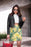 SUMMER LEMON TWIST JUNGLE Pencil Skirt