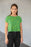 Simple Geometric Pattern 3 gy Poster All-Over Print Crop Tee