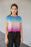 Simple Geometric Pattern 3 pt Poster All-Over Print Crop Tee