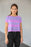 Simple Lines Pattern pl Poster All-Over Print Crop Tee