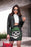 Skull With Bayonet Background Pencil Skirt