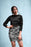 Snow Camouflage Pattern Mosaic Style Plakat Pencil Skirt