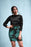 Tropical Banana Night Leaves Pencil Skirt