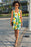 Yellow Flower  Pattern Sublimation Cut & Sew Dress
