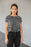 Zebra  Pattern All-Over Print Crop Tee