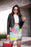Brush painting texture abstract in blue pink yellow green Pencil Skirt