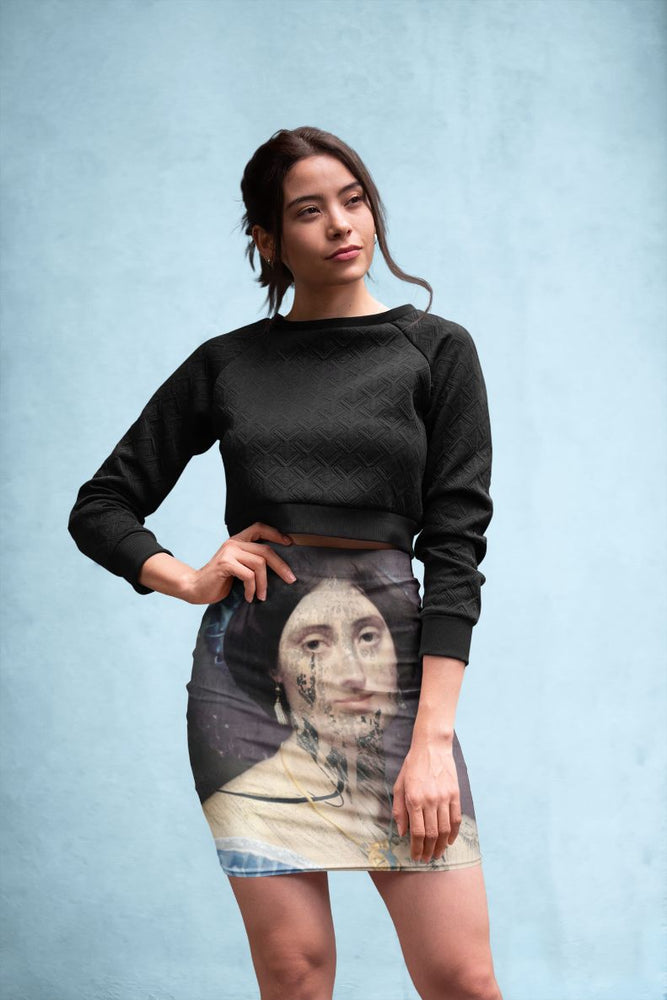 Collage Pencil Skirt