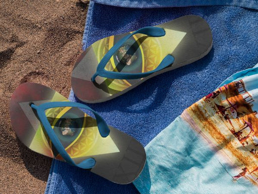 illuminate eye Flip Flops