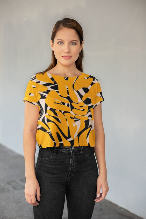 The best is yet to come-prints All-Over Print Crop Tee