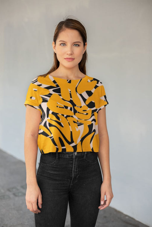 The best is yet to come-prints All-Over Print Crop Tee