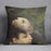 Woman with gull feathe Detail by Renoir Cushion