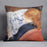 Young woman reads illustrated journal by Renoir Cushion