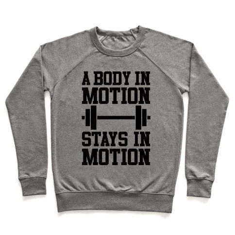Virgin Teez  Pullover A BODY IN MOTION CREWNECK SWEATSHIRT