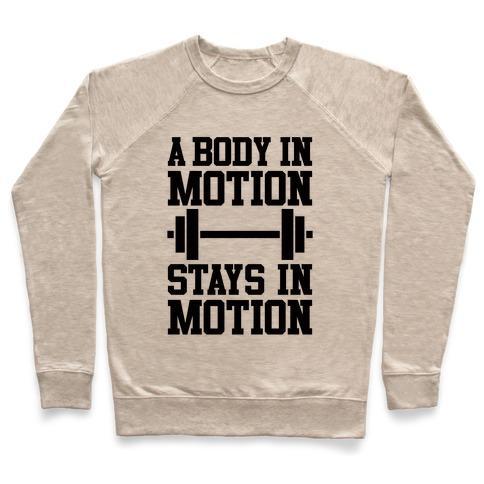 Virgin Teez  Pullover A BODY IN MOTION CREWNECK SWEATSHIRT