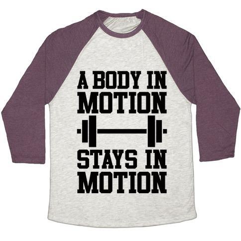 Virgin Teez  Baseball Tee A BODY IN MOTION UNISEX TRI-BLEND BASEBALL TEE