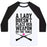 Virgin Teez  Baseball Tee Unisex Classic Baseball Tee / x-small / White/Black A LADY DOESN'T PLACE HER WEAPON ON THE TABLE UNISEX CLASSIC BASEBALL TEE