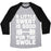 Virgin Teez  Baseball Tee Unisex Tri-Blend Baseball Tee / small / Athletic Gray / Black A LITTLE SWEAT IS GOOD FOR THE SWOLE UNISEX TRI-BLEND BASEBALL TEE