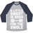 Virgin Teez  Baseball Tee Unisex Tri-Blend Baseball Tee / small / Athletic Gray / Navy A LITTLE SWEAT IS GOOD FOR THE SWOLE UNISEX TRI-BLEND BASEBALL TEE