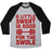 Virgin Teez  Baseball Tee Unisex Tri-Blend Baseball Tee / small / Athletic Gray / Black A LITTLE SWEAT IS GOOD FOR THE SWOLE UNISEX TRI-BLEND BASEBALL TEE