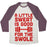 Virgin Teez  Baseball Tee Unisex Tri-Blend Baseball Tee / small / Oatmeal / Maroon A LITTLE SWEAT IS GOOD FOR THE SWOLE UNISEX TRI-BLEND BASEBALL TEE