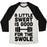 Virgin Teez  Baseball Tee Unisex Tri-Blend Baseball Tee / small / Oatmeal / Black A LITTLE SWEAT IS GOOD FOR THE SWOLE UNISEX TRI-BLEND BASEBALL TEE