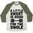 Virgin Teez  Baseball Tee Unisex Tri-Blend Baseball Tee / small / Oatmeal / Moss A LITTLE SWEAT IS GOOD FOR THE SWOLE UNISEX TRI-BLEND BASEBALL TEE