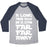 Virgin Teez  Baseball Tee Unisex Tri-Blend Baseball Tee / small / Athletic Gray / Navy A LONG TIME AGO IN A GYM FAR FAR AWAY UNISEX TRI-BLEND BASEBALL TEE