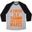 Virgin Teez  Baseball Tee Unisex Tri-Blend Baseball Tee / small / Athletic Gray / Black A SWISH IS A THROW YOUR HEART MAKES UNISEX TRI-BLEND BASEBALL TEE