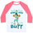 Virgin Teez  Baseball Tee Unisex Classic Baseball Tee / x-small / White/Neon Pink A WHOLE NEW BUTT UNISEX CLASSIC BASEBALL TEE