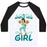 Virgin Teez  Baseball Tee Unisex Classic Baseball Tee / x-small / White/Black A WHOLE NEW GIRL UNISEX CLASSIC BASEBALL TEE
